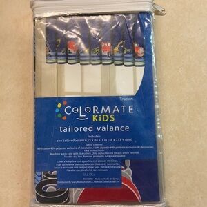 Colormate Kids Tailored Valances NWOT